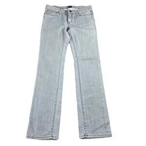 Patagonia Low-Rise Straight Jeans Women's 28 Light Gray Cotton Stretch 56930